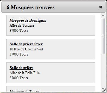 resultat Trouver une mosquée