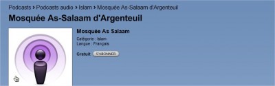 Podcast Mosquee Argenteuil