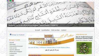 site internet mosquée halluin