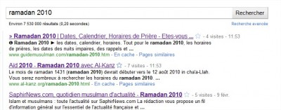 ramadan 2010 - Recherche Google