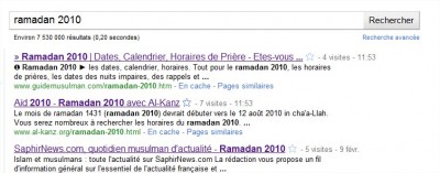 ramadan 2010 - Recherche Google