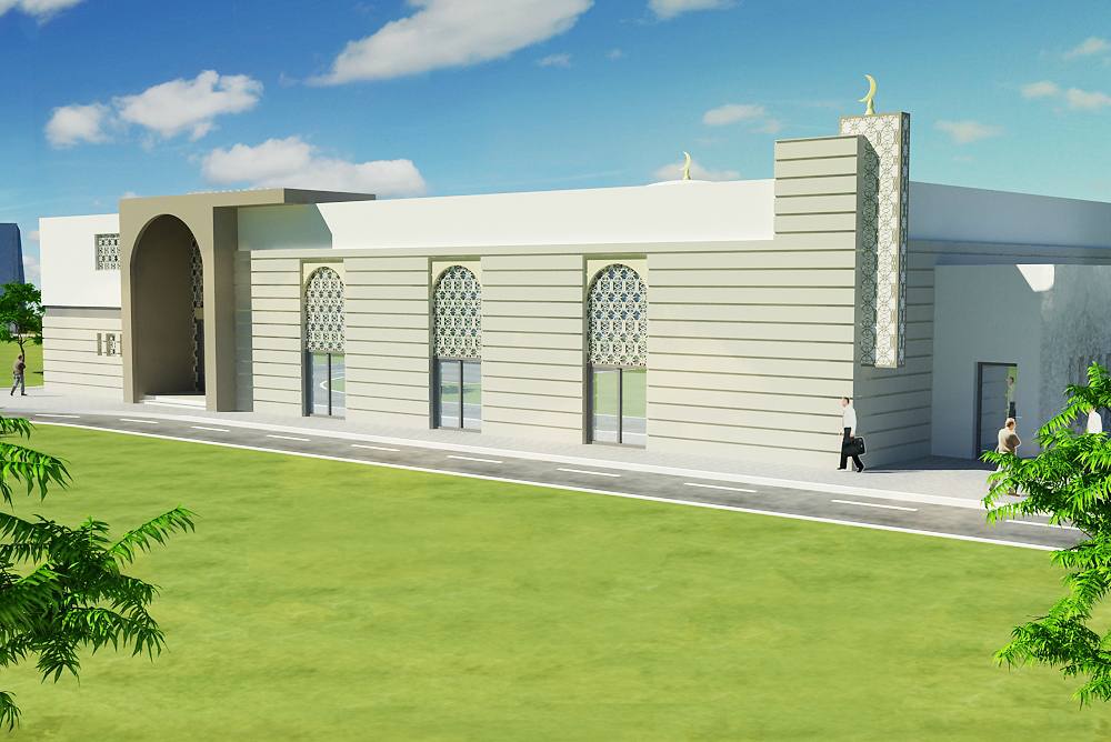 Maquette de la nouvelle mosquee des Ulis