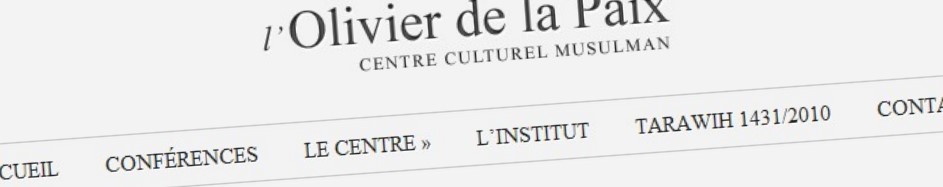 Le site Centre Culturel Musulman L'Olivier de la Paix