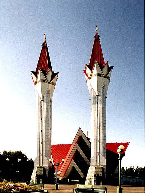 Mosquée du Bashkortostan avec deux minarets