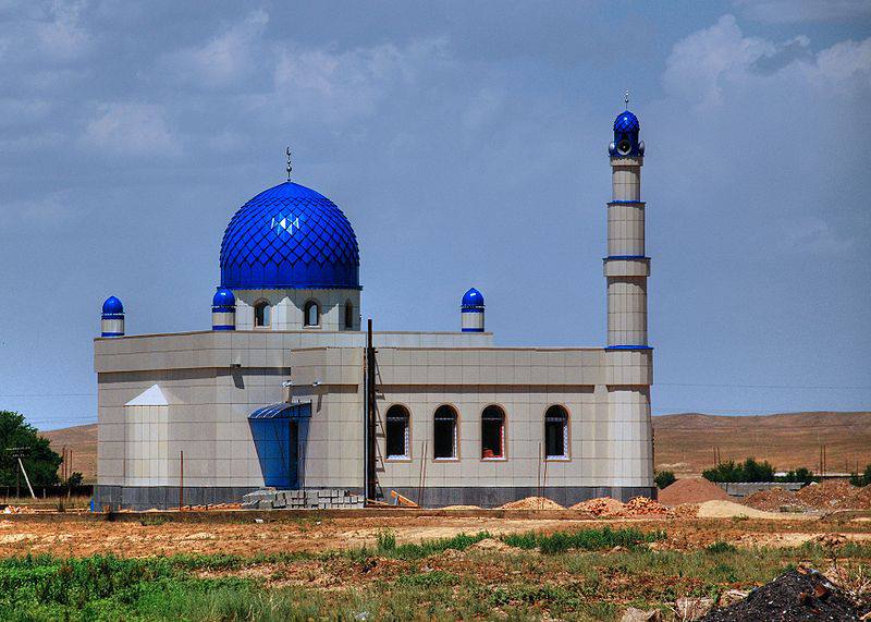 Mosquée en construction au Kyrgystan
