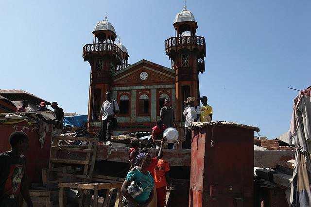 Mosquée à Haïti aprés le tremblement de terre