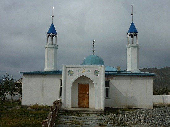Mosquée en Mongolie avec deux Minarets