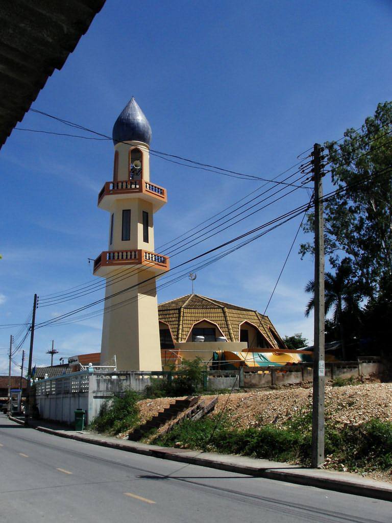 Mosquée avec Minaret en Thaïlande