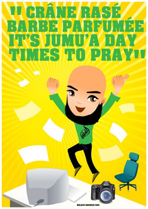 Affiche qui annonce le jour de la Joumou'a