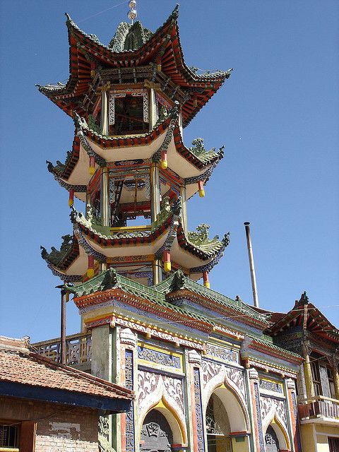 mosquée à Langmusi en CHine