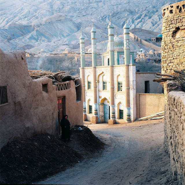 mosquée de la province Xinjiang en Chine 