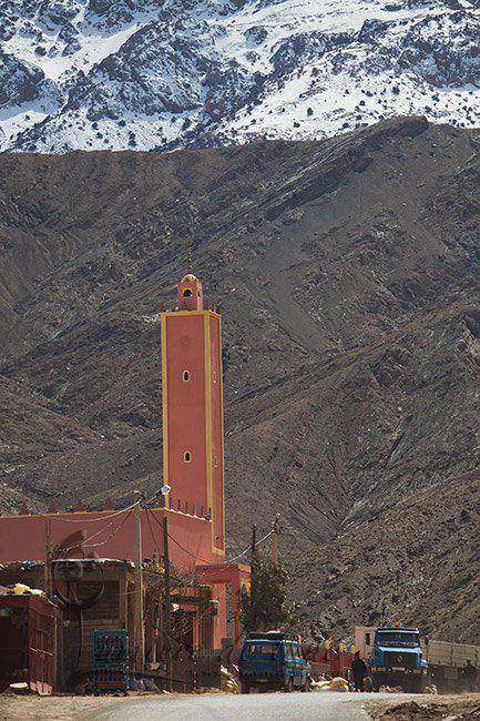Mosquée au pied de l'Atlas marocain