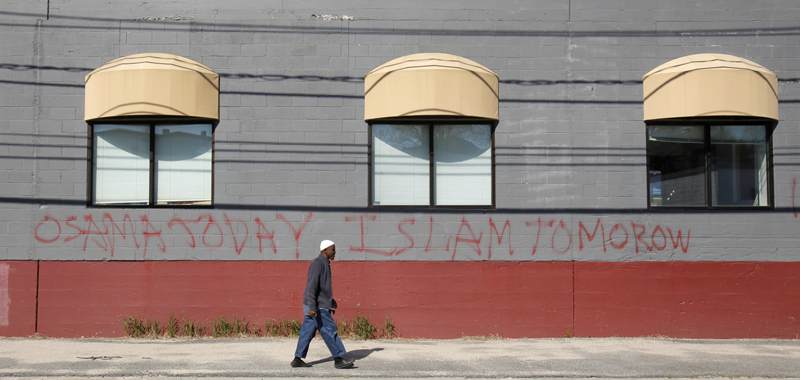 Mosquée taguée aux Etats-Unis