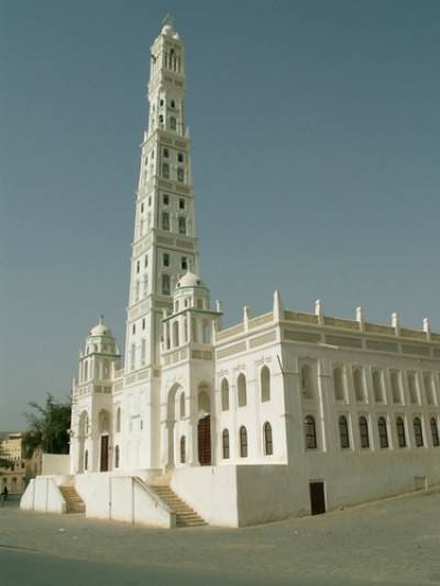 La grande mosquée Al Muhdhar Tarim au Yémen