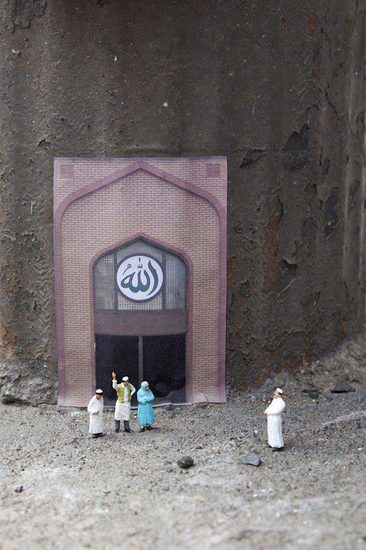 mosquee-mininiature L'entrée de la mosquée Anti-feu