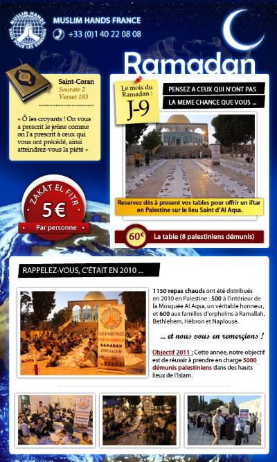 ONG Muslim hand booster generosité
