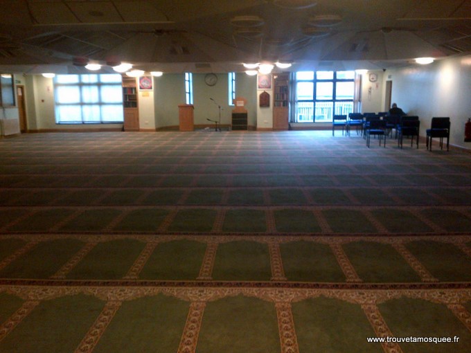 La salle de prière du centre islamique de Bradford
