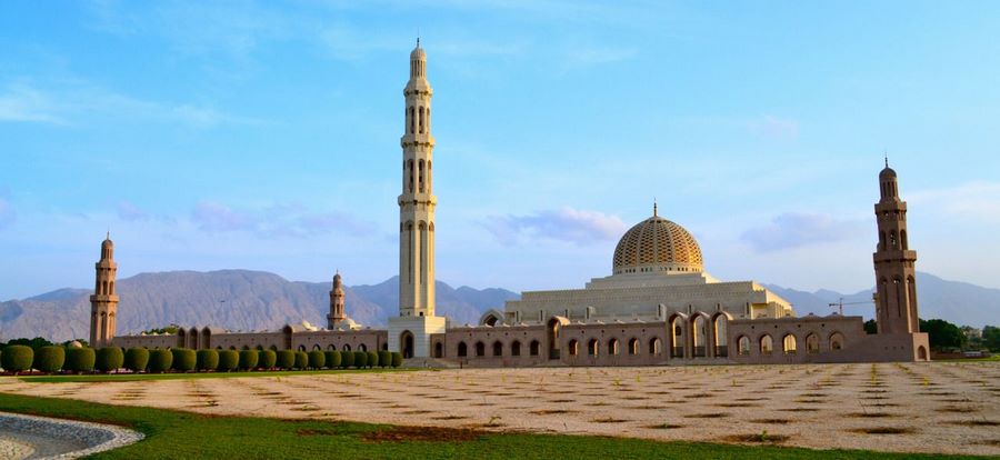Une grande mosquée à Oman