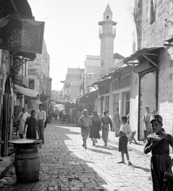 La mosquée de Naplouse en 1942