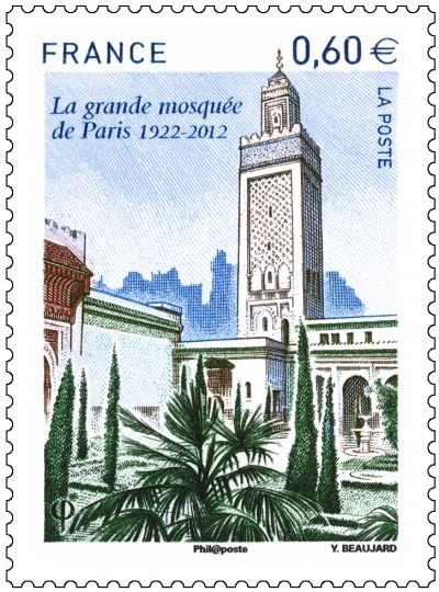 Un timbre à l'effigie de la grande mosquée de Paris