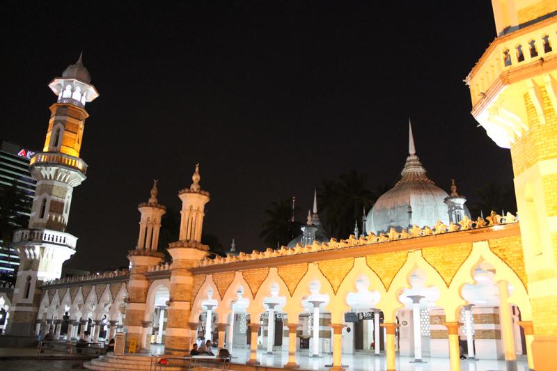 La mosquée Jamek à Kuala Lumpur en Malaisie 