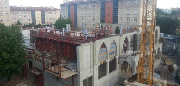 Le chantier de la mosquée de Fréjus