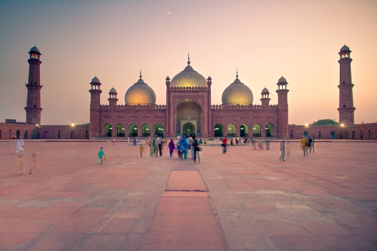 Mosquée Badshahi, Lahore Pakistan. La mosquée Rouge.