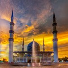 shah alam mosque hdr