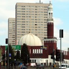 Grande mosquée de Burmingham avec un minaret