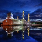 Grande mosquée de Kota Kinabulu en Malaisie