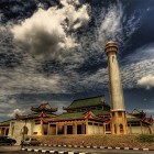 La mosquée silver Jubilee en malaisie