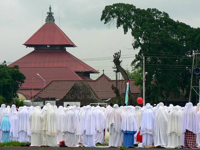 Mosquée de Jogjakarta lors de la prière de l'Aïd