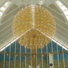 L'intérieur de la mosquée Faisal