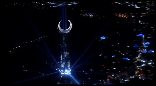 Mecca Clock Tower : vue d’hélicoptère