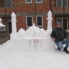 Mosquée Allah en neige