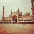 La mosquée Jama de New Delhi en Inde