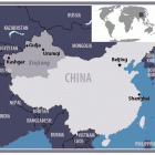 La carte de Chine et Xinjiang